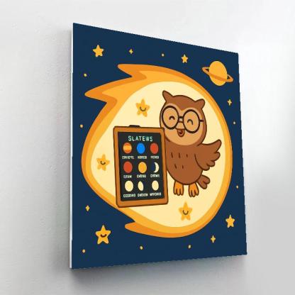 Comet Classroom Owl Paint by numbers kits