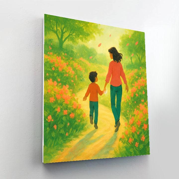 Gravity Garden Handholding Walk Paint by numbers kits