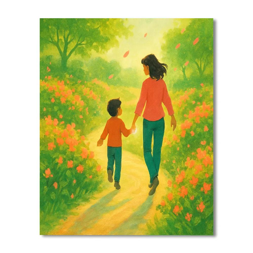 Gravity Garden Handholding Walk Paint by numbers kits
