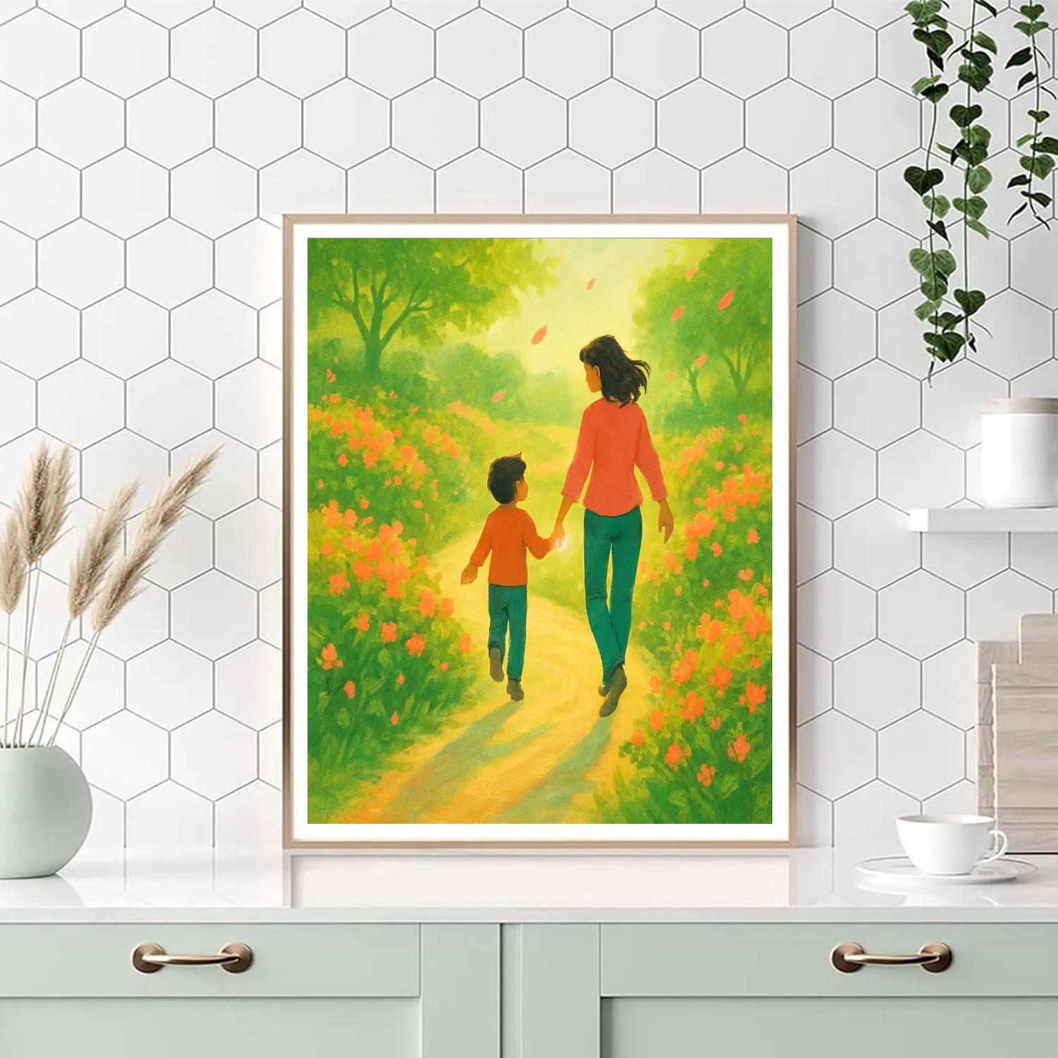 Gravity Garden Handholding Walk Paint by numbers kits