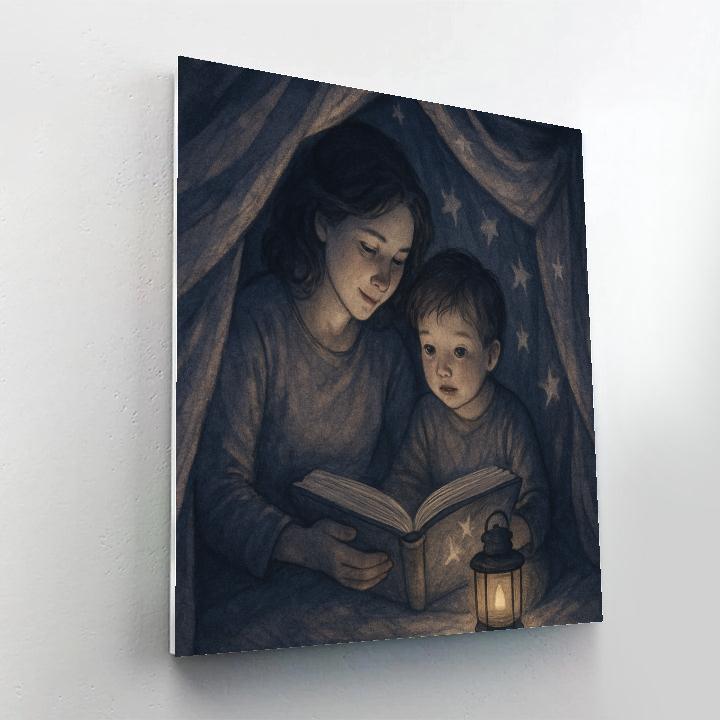 Moonlit Blanket Fort Story Hour Paint by numbers kits