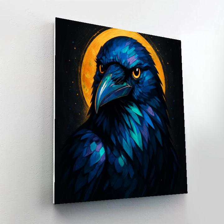 Midnight Prism Raven Numbered painting kits