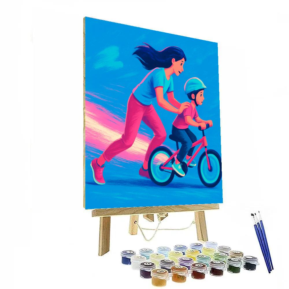 Comet Trail Bicycle Lesson Numbered painting kits