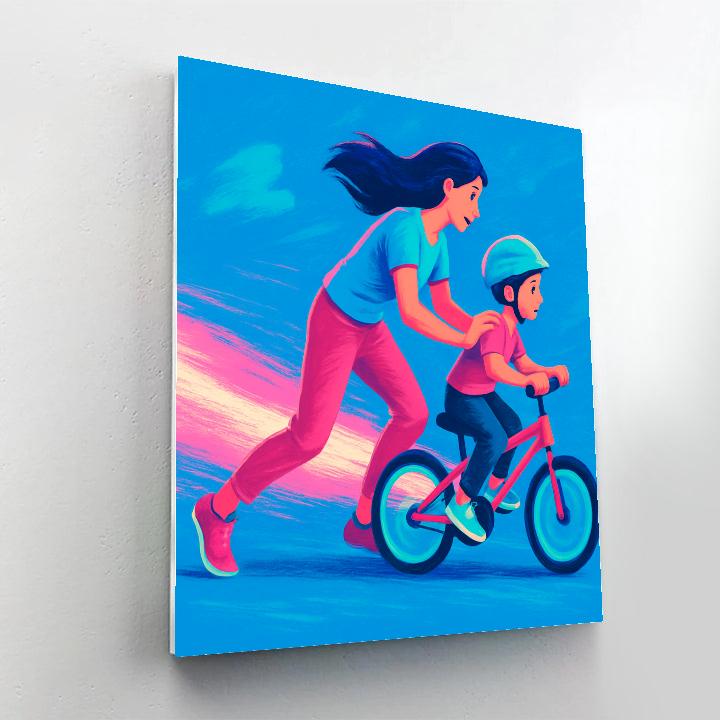 Comet Trail Bicycle Lesson Numbered painting kits