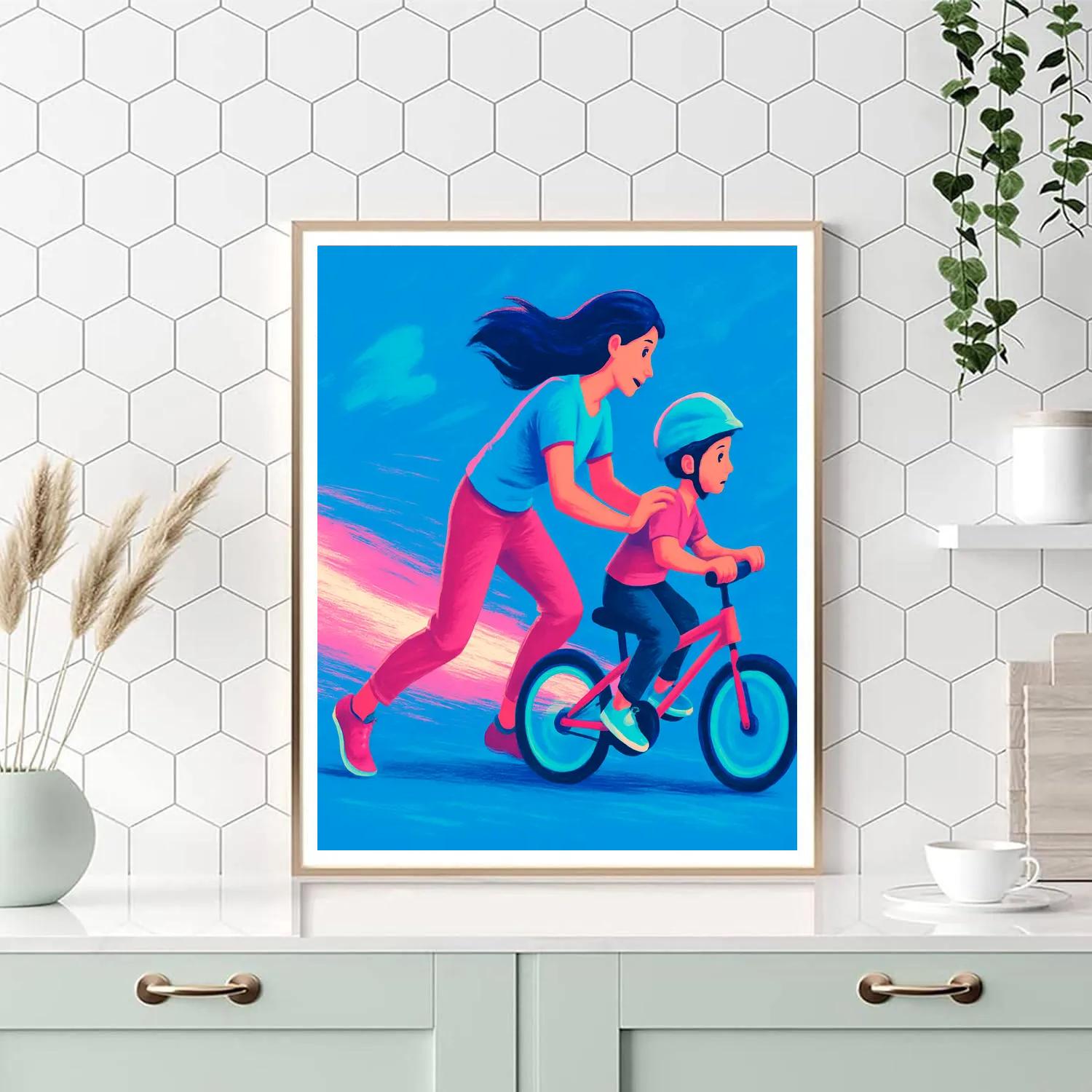 Comet Trail Bicycle Lesson Numbered painting kits