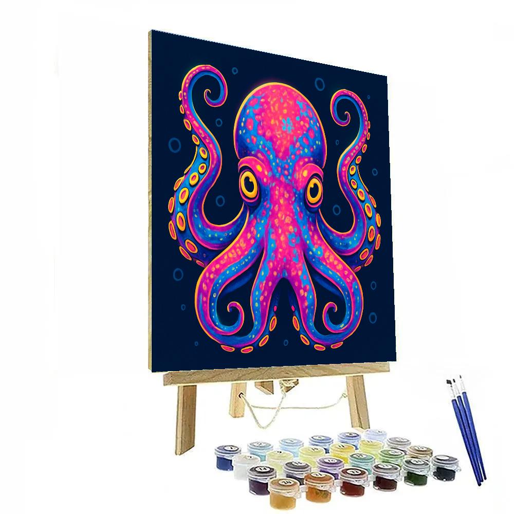 Kaleidoscope Reef Octopus paint by color