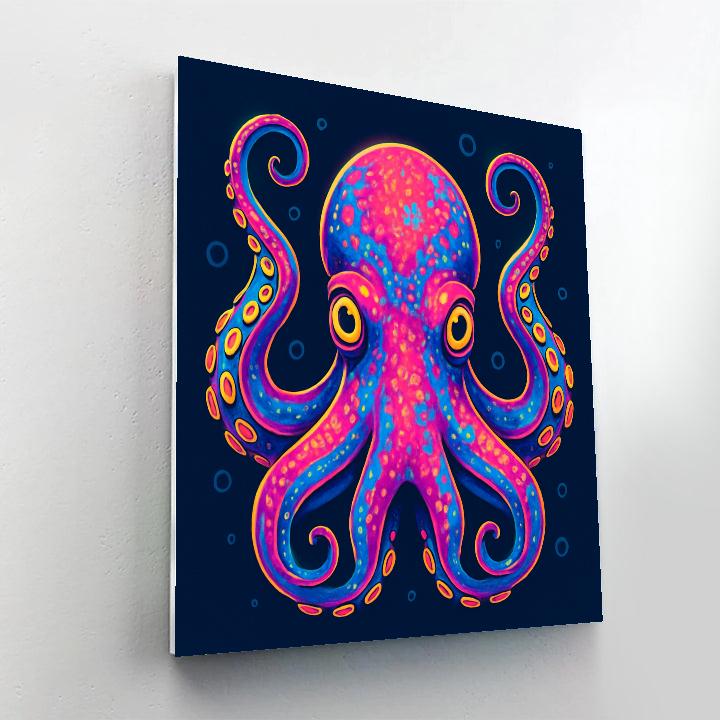 Kaleidoscope Reef Octopus paint by color