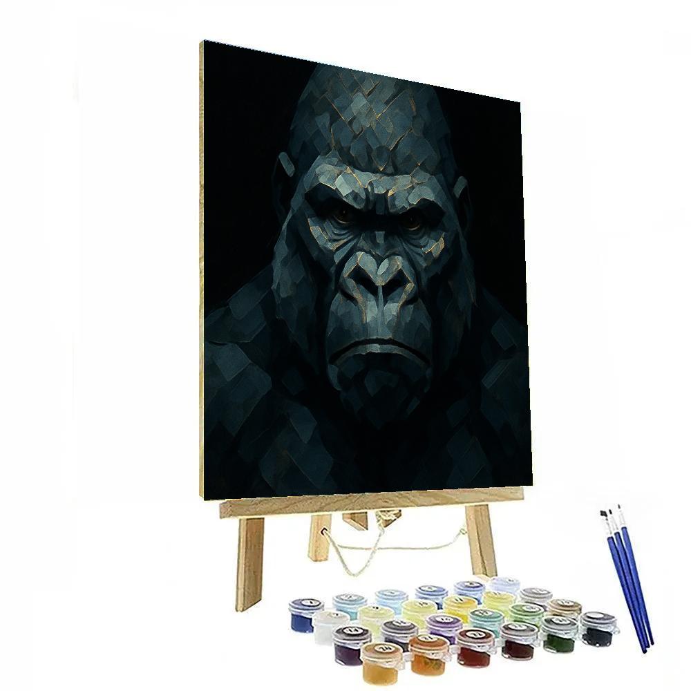 Gilded Thunder Gorilla Numbered painting kits