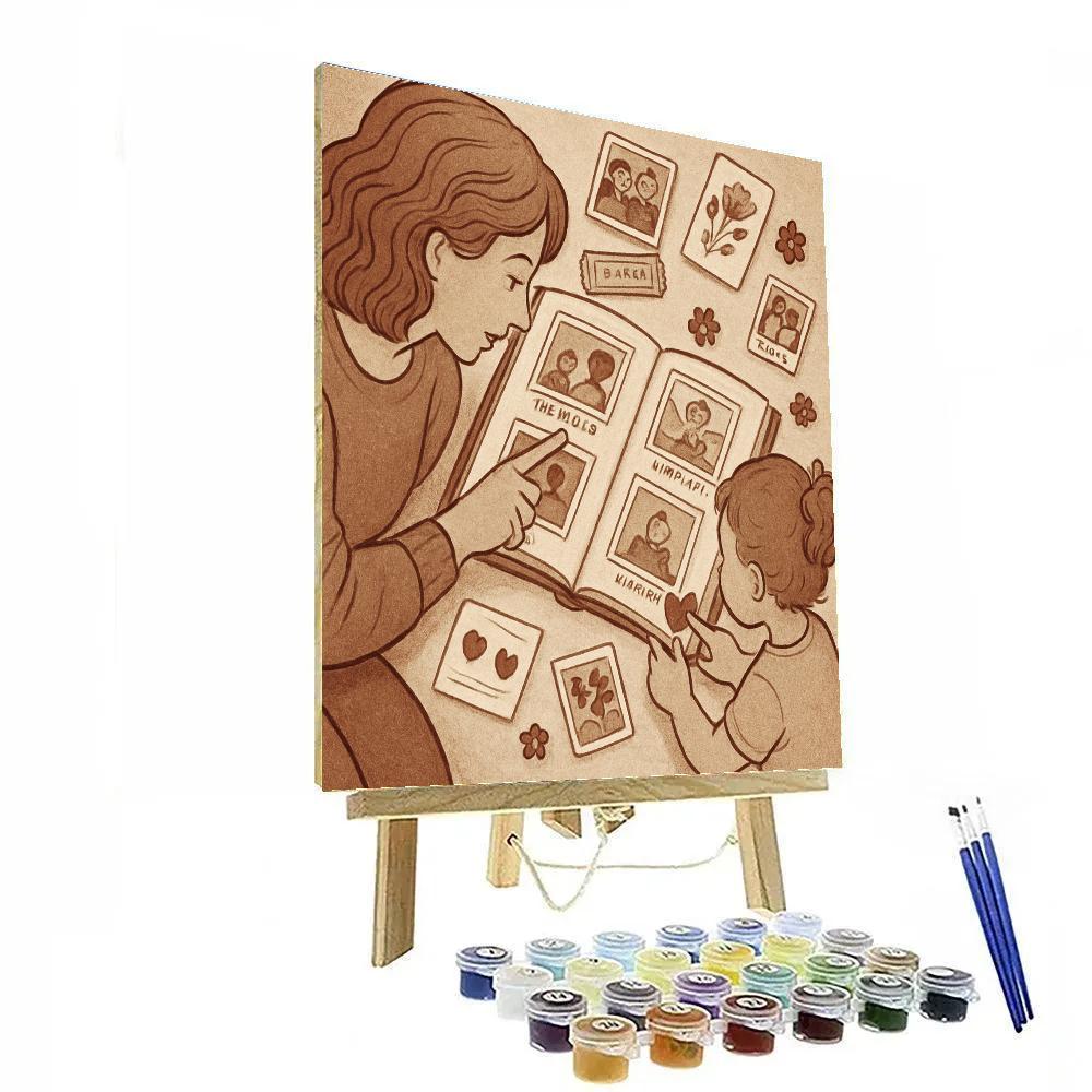 Time Capsule Scrapbook Afternoon Paint by numbers art