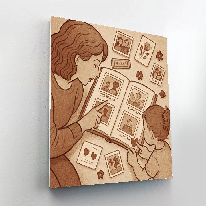 Time Capsule Scrapbook Afternoon Paint by numbers art