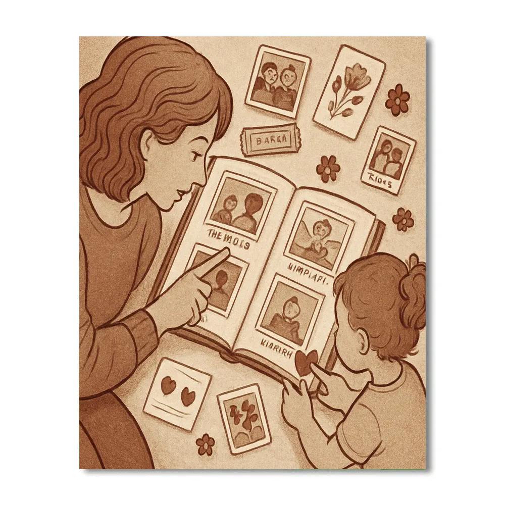 Time Capsule Scrapbook Afternoon Paint by numbers art