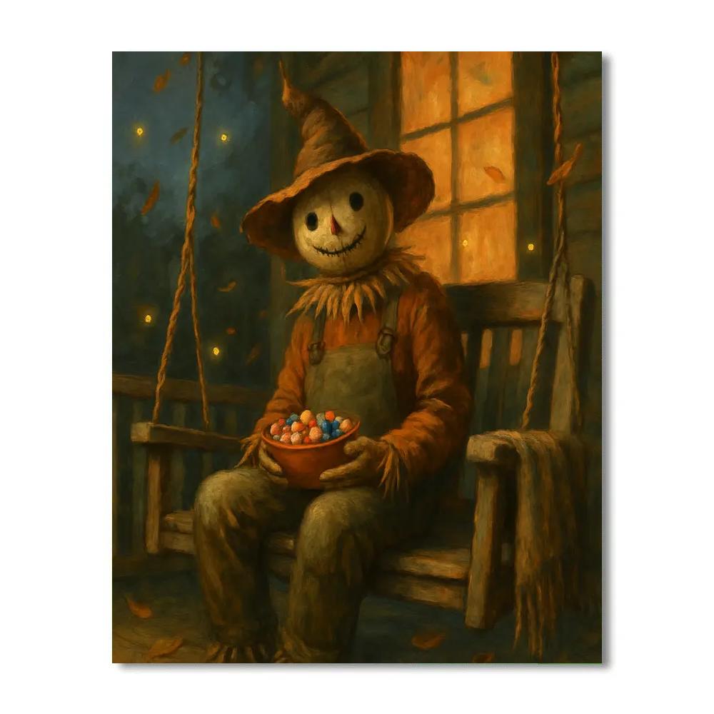 Porch Swing Of The Scarecrow Guardian Paint by numbers kits