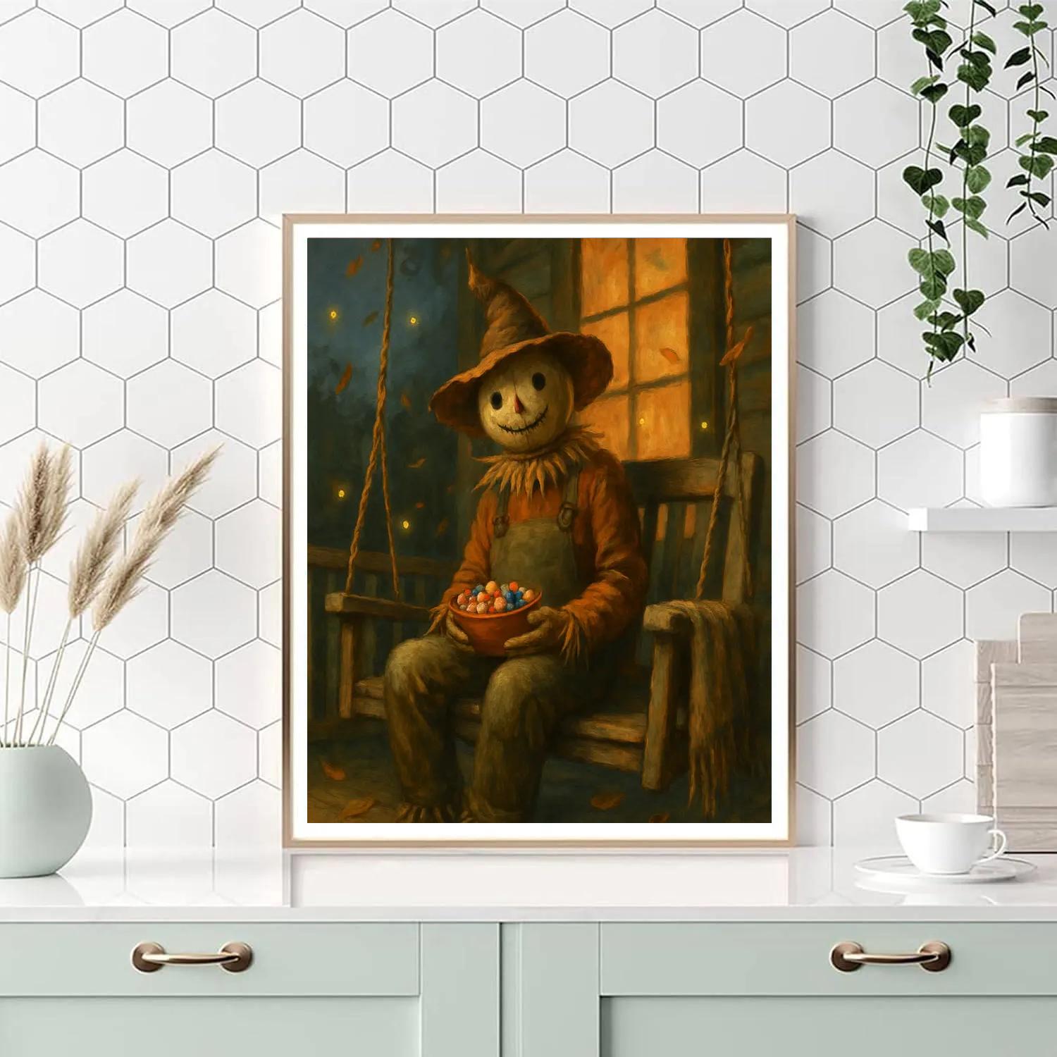 Porch Swing Of The Scarecrow Guardian Paint by numbers kits