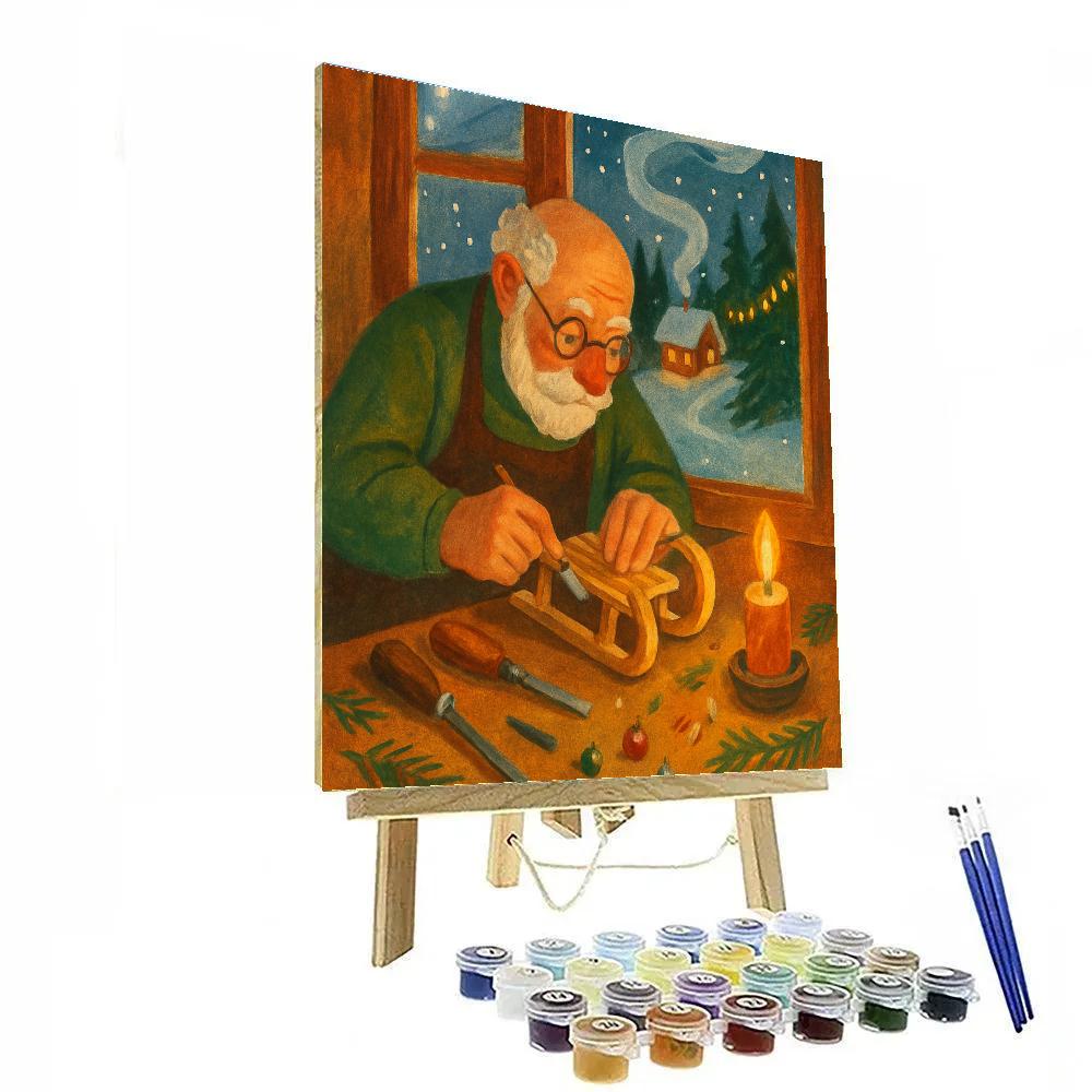 Toymaker Workshop At The Edge Of The Woods DIY paint by numbers