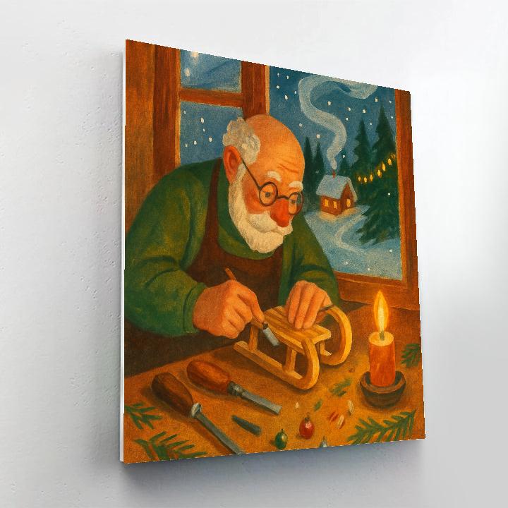 Toymaker Workshop At The Edge Of The Woods DIY paint by numbers