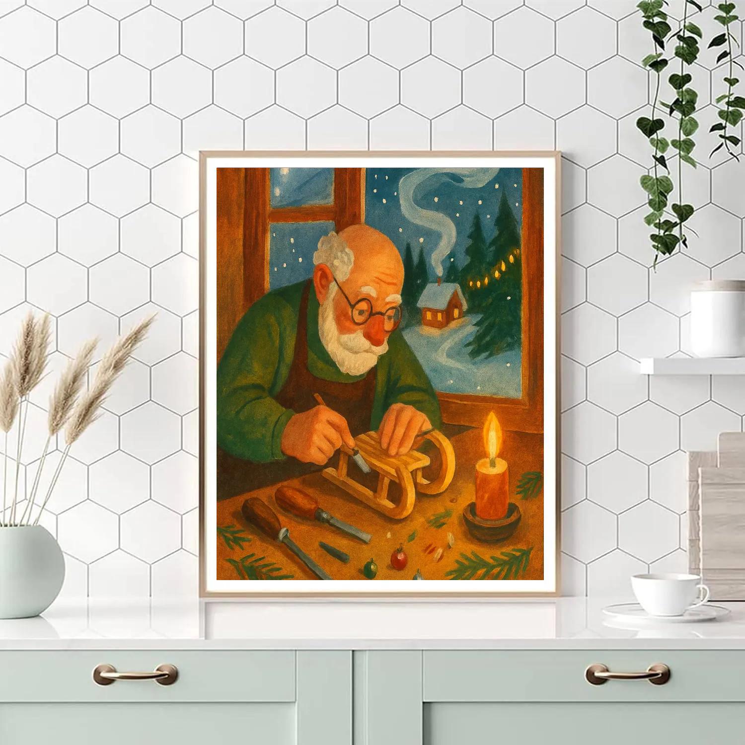 Toymaker Workshop At The Edge Of The Woods DIY paint by numbers