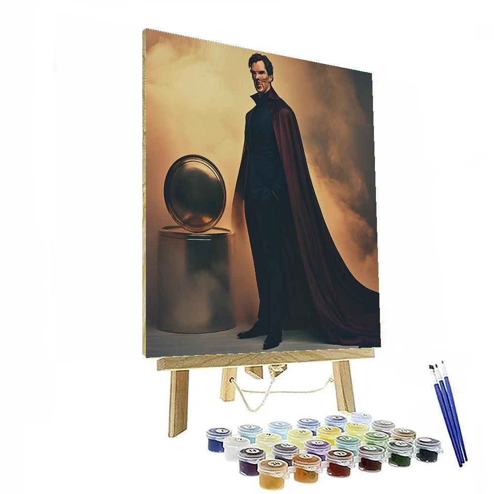 Benedict Cumberbatch Conjuring Calm In The Eye Of The Mystic Storm painting number kit