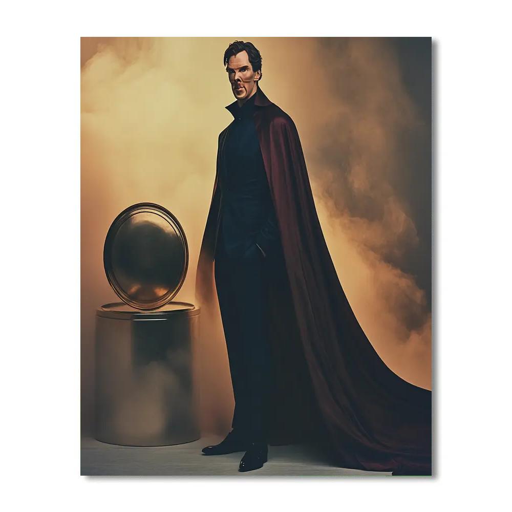 Benedict Cumberbatch Conjuring Calm In The Eye Of The Mystic Storm painting number kit