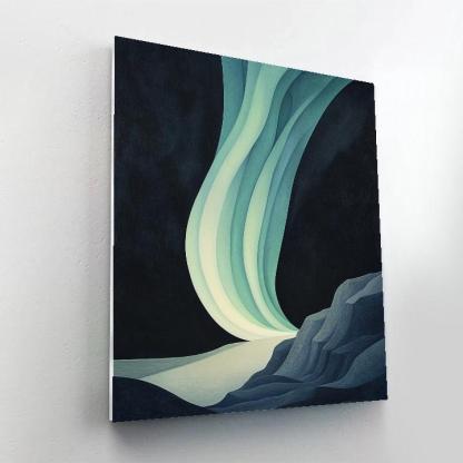 Caravaggio Inspired Aurora Veins Over Basalt Numbered painting kits