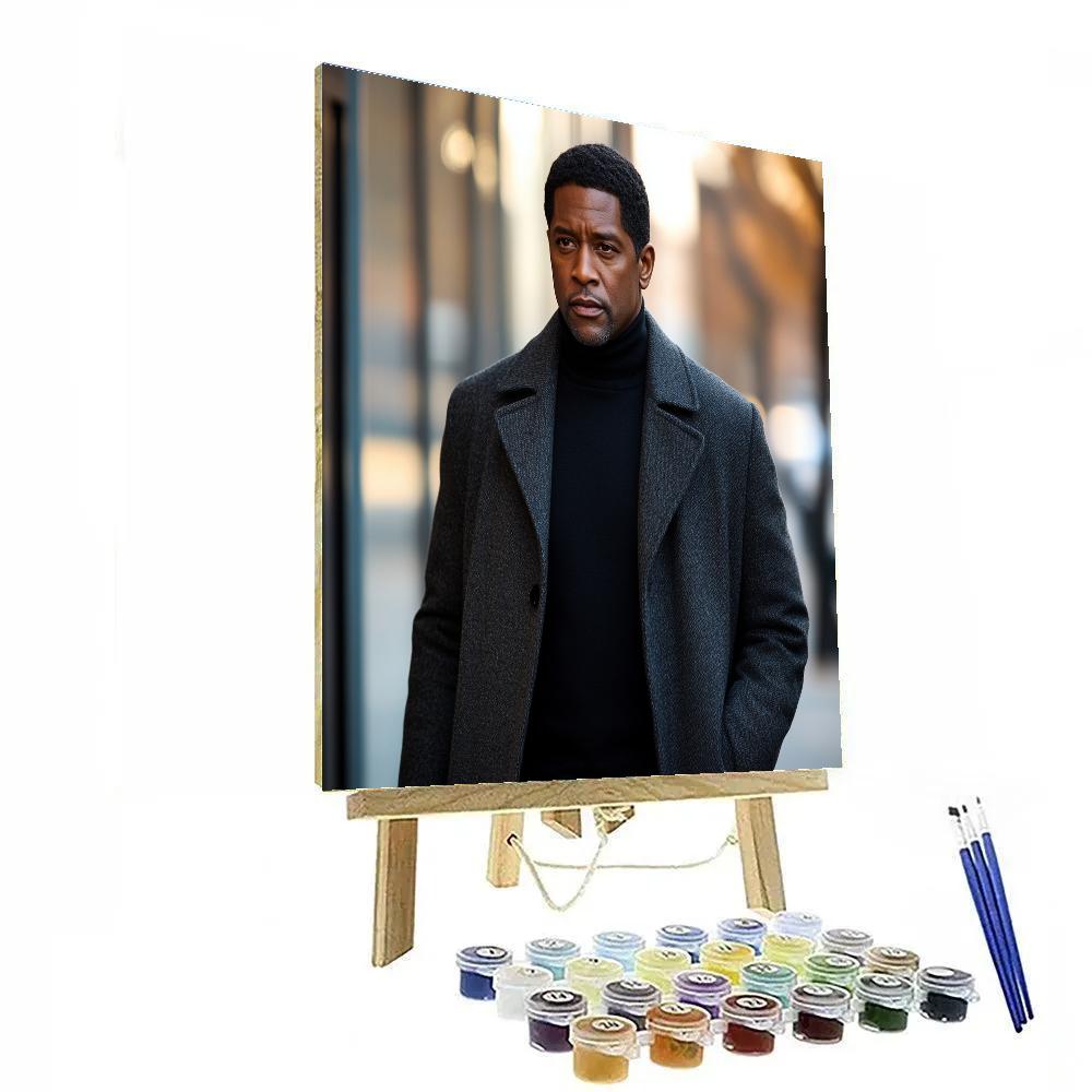 Denzel Washington The Steady Thunder Of A Leading Man painting number kit