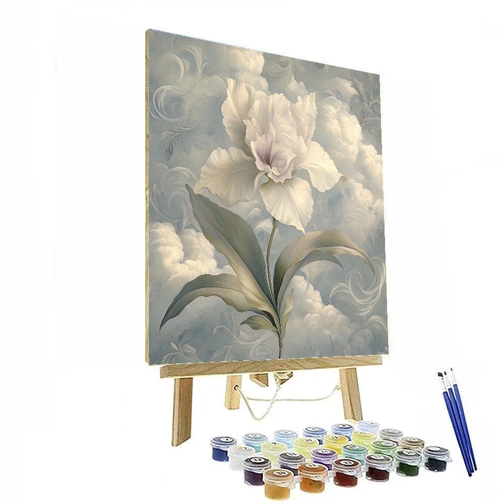 Leonardo Da Vinci Inspired Orchid Cloud Vortices Numbered painting kits