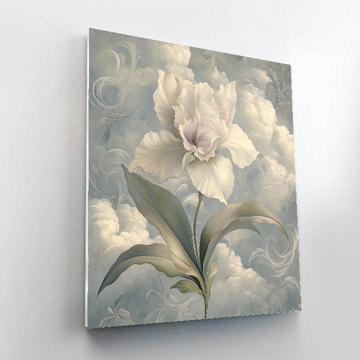 Leonardo Da Vinci Inspired Orchid Cloud Vortices Numbered painting kits