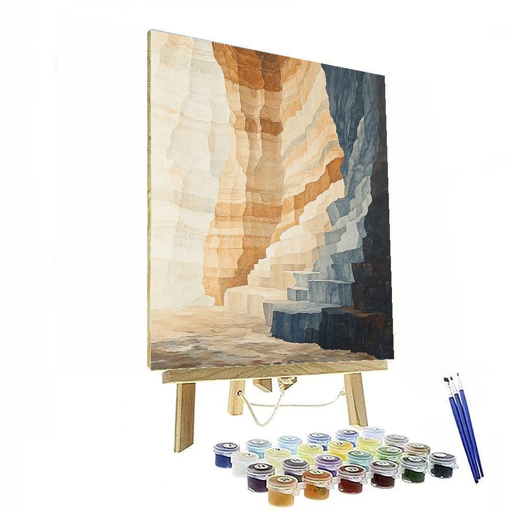 Michelangelo Inspired Strata Archive Cavern paint by numbers