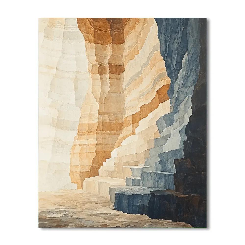 Michelangelo Inspired Strata Archive Cavern paint by numbers