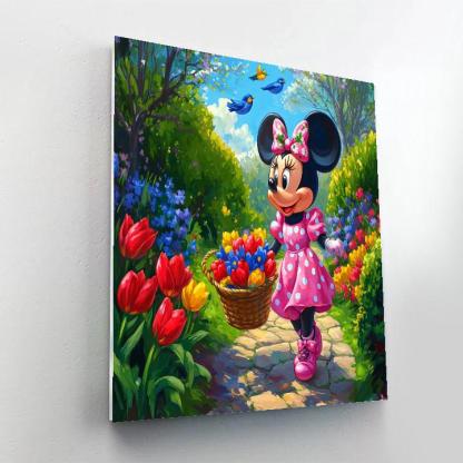 Minnie Mouse Spring Garden Parade Disney Inspired Paint by numbers kits