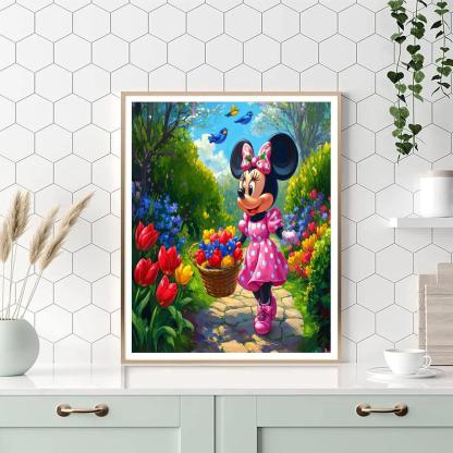 Minnie Mouse Spring Garden Parade Disney Inspired Paint by numbers kits