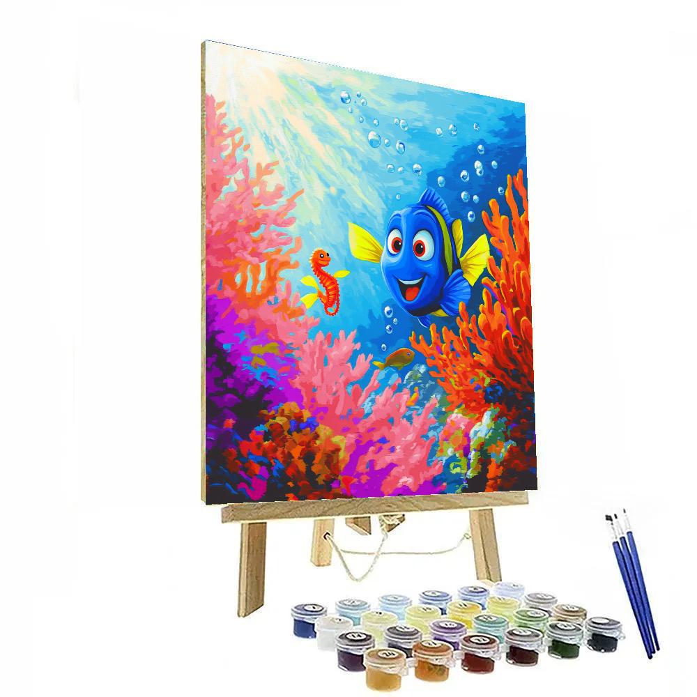 Dory Coral Reef Discovery Disney Inspired paint by number