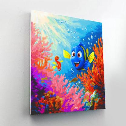 Dory Coral Reef Discovery Disney Inspired paint by number