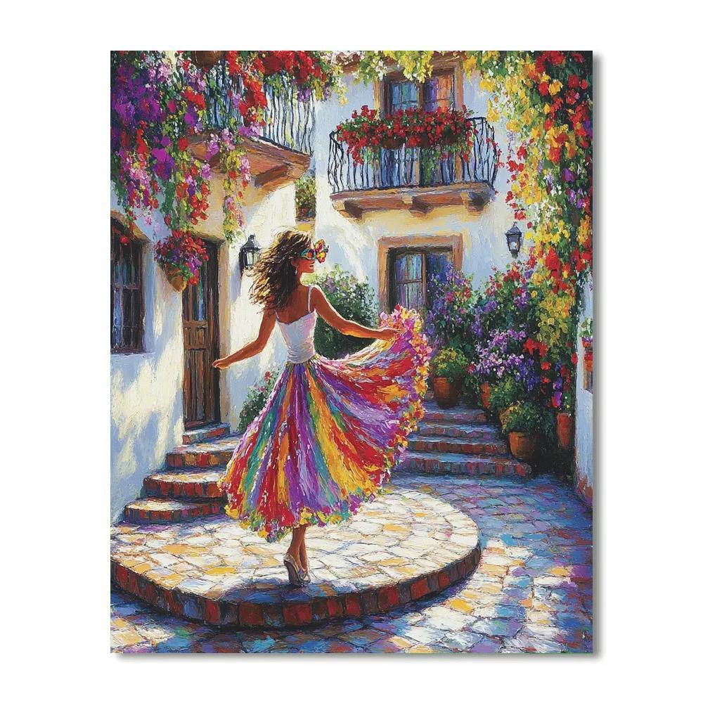 Mirabel Casita Courtyard Song Disney Inspired paint by color