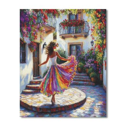Mirabel Casita Courtyard Song Disney Inspired paint by color