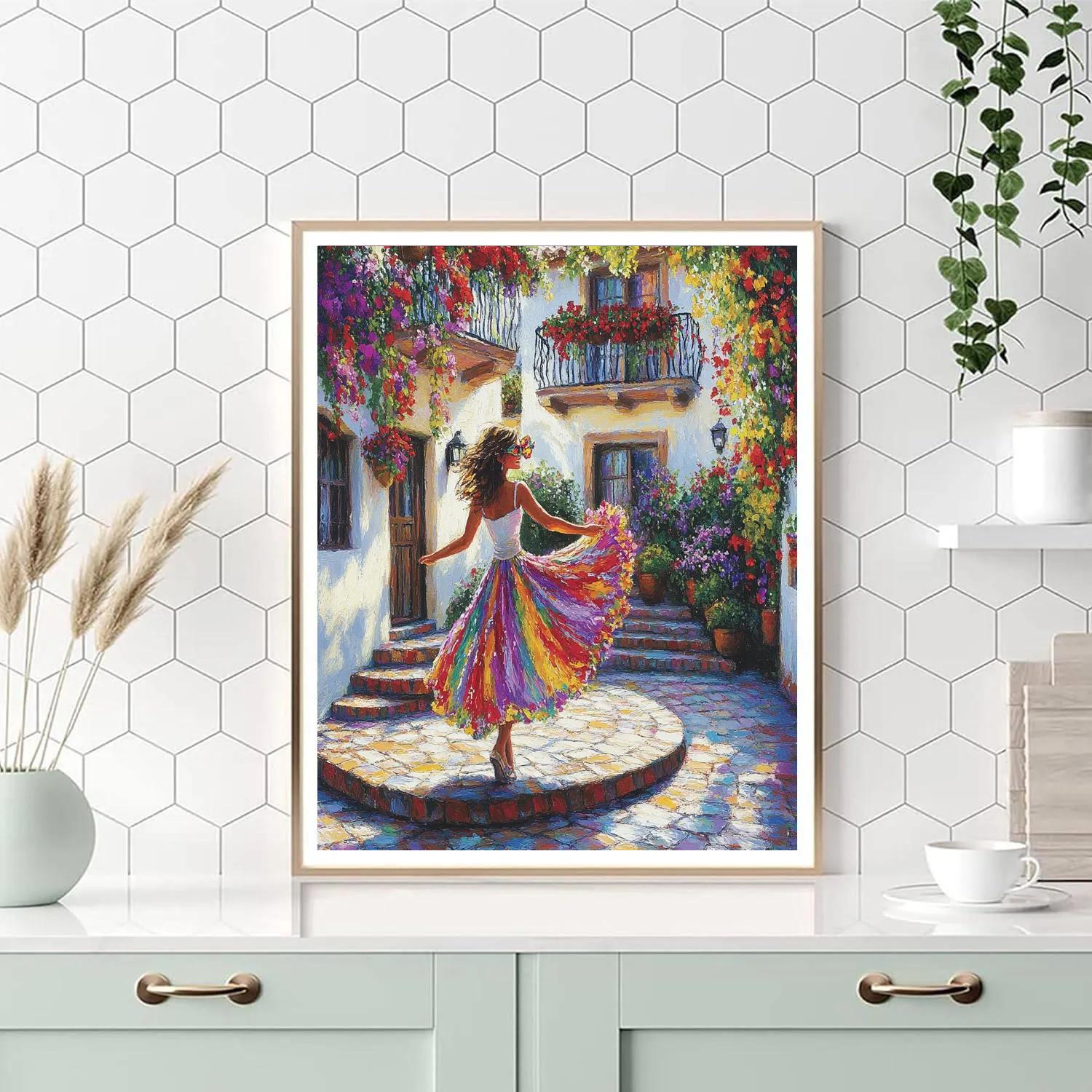 Mirabel Casita Courtyard Song Disney Inspired paint by color