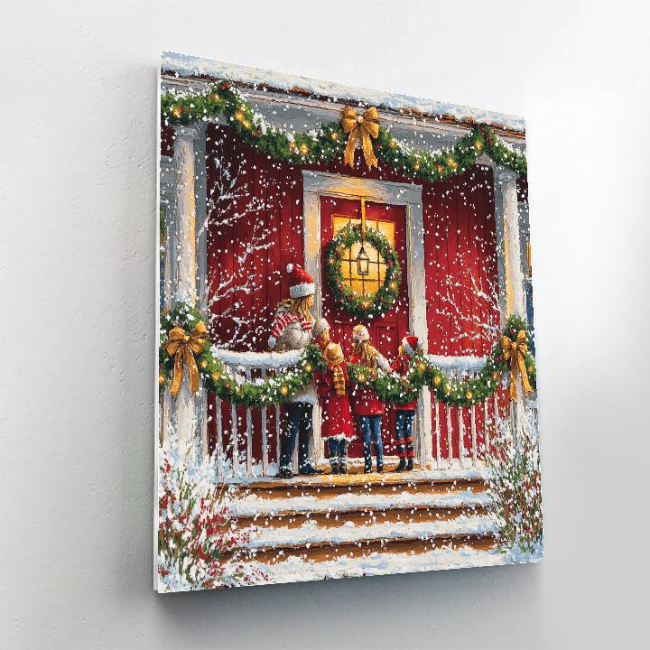Wreathlight Welcome paint by number