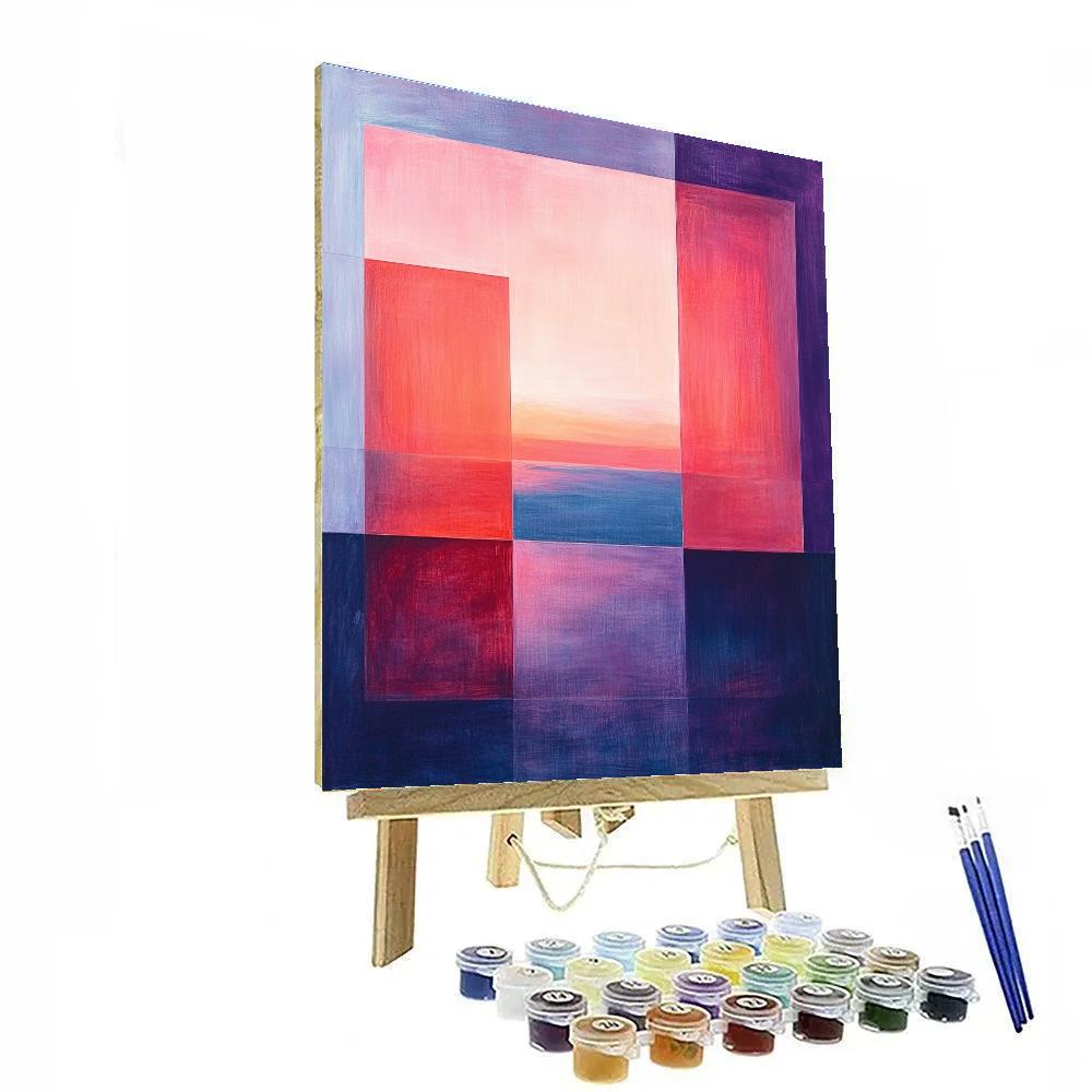Mark Rothko Inspired Sunset Color Field paint by number