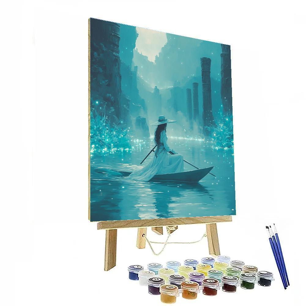 Raya Dragon River Journey Disney Inspired paint by color