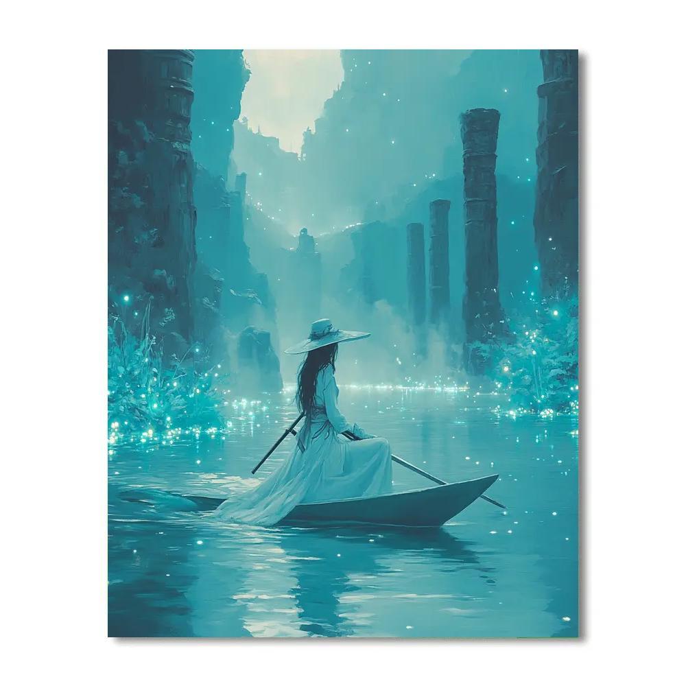 Raya Dragon River Journey Disney Inspired paint by color