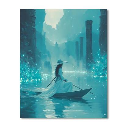 Raya Dragon River Journey Disney Inspired paint by color