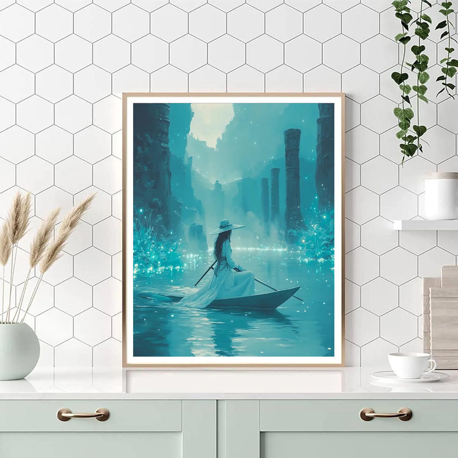 Raya Dragon River Journey Disney Inspired paint by color