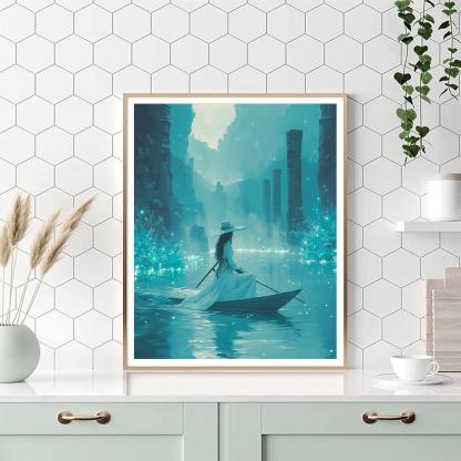 Raya Dragon River Journey Disney Inspired paint by color