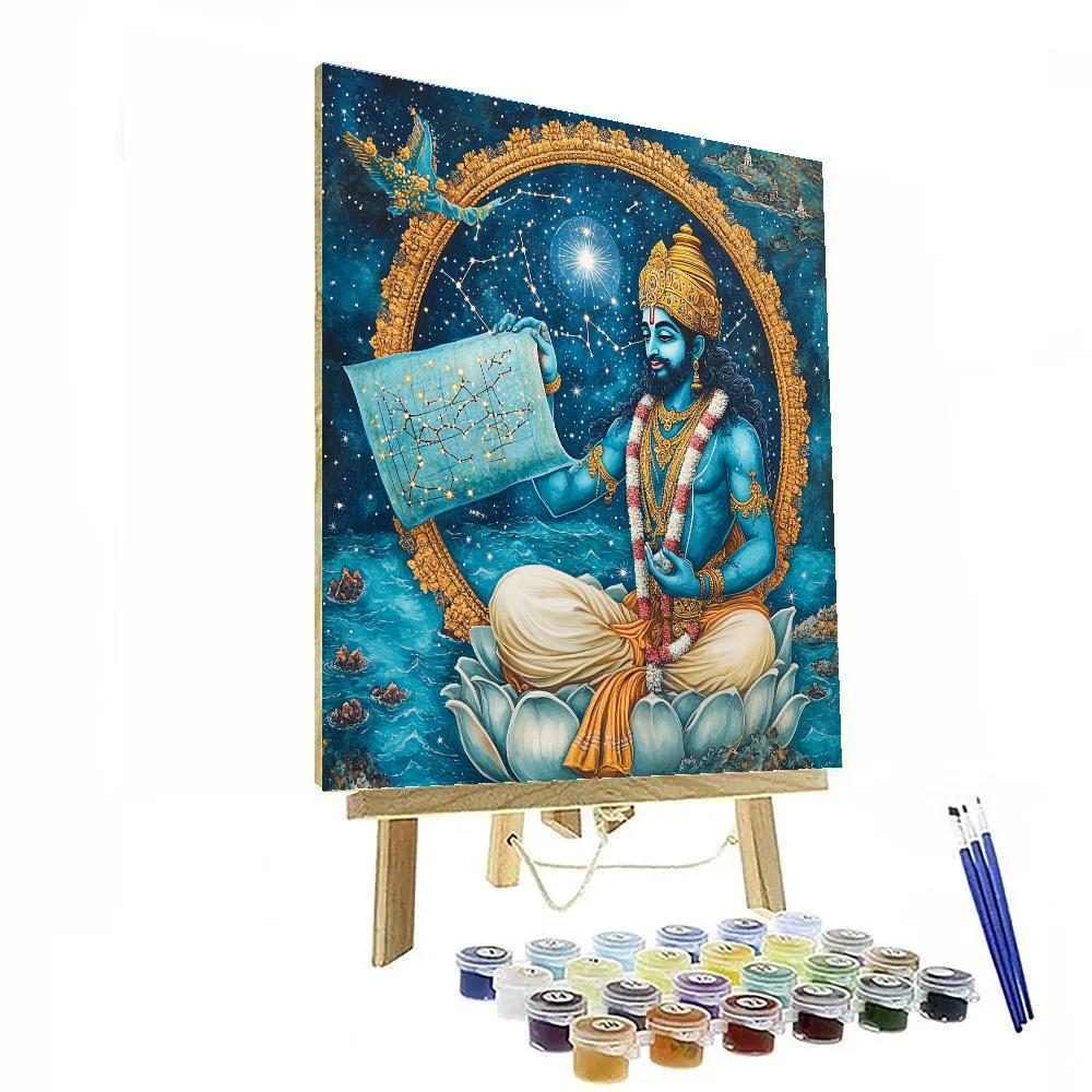 Vishnu Mapping The Cosmic Ocean paint by numbers