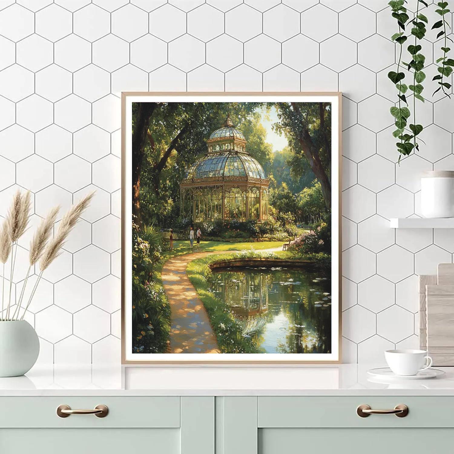 Royal Botanic Garden Glasshouse Walk Melbourne Australia Numbered painting kits