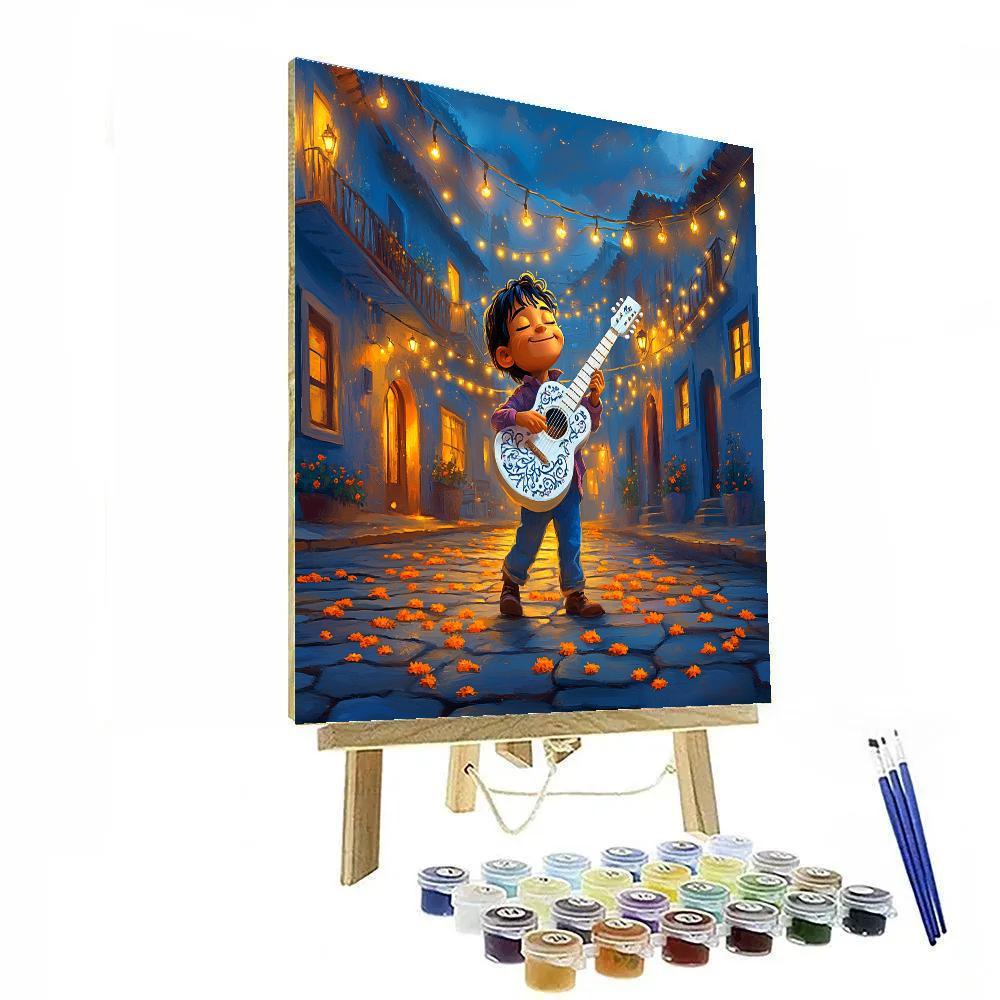 Miguel Music Plaza Evening Disney Inspired DIY paint by numbers