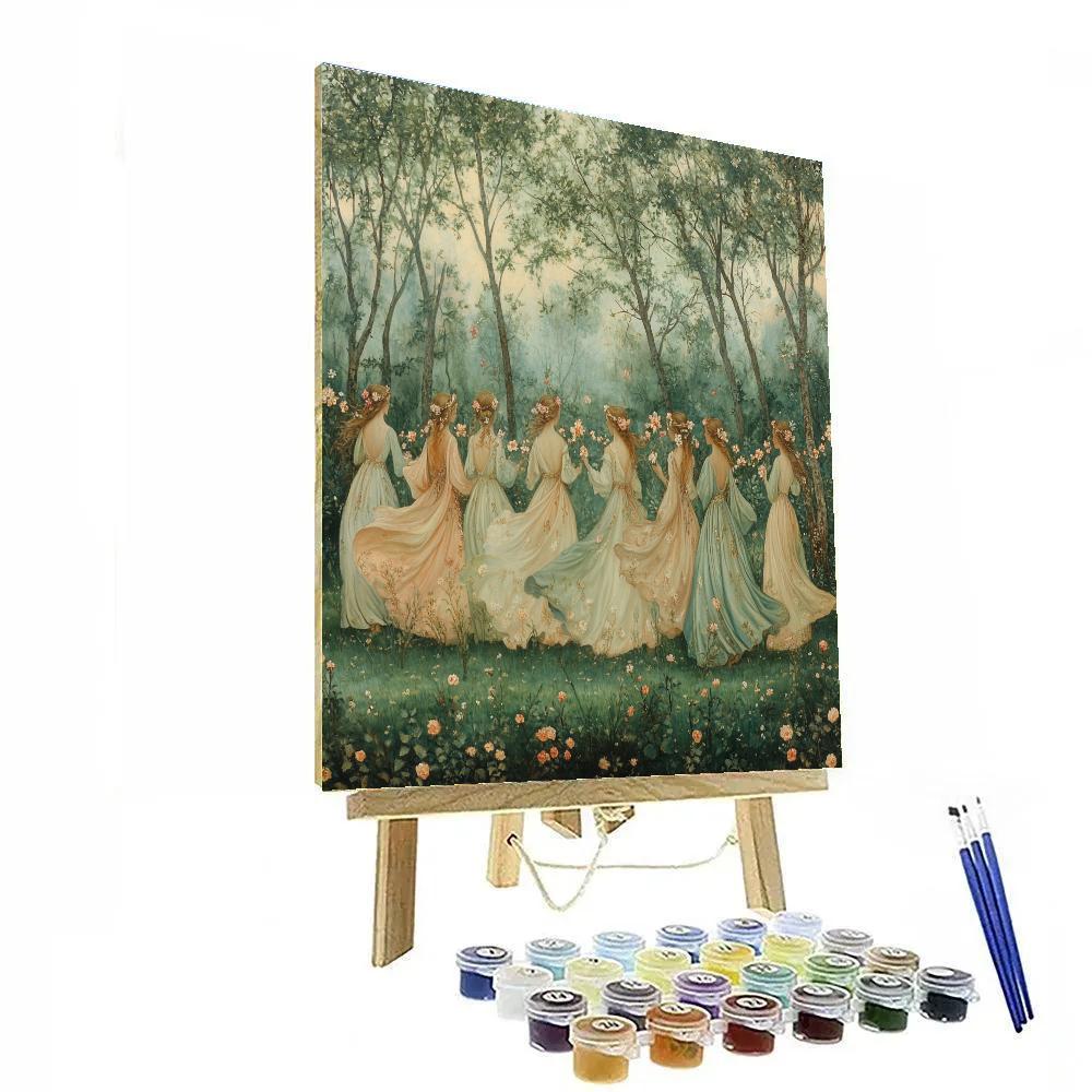 Sandro Botticelli Inspired Mythic Spring Festival Paint by numbers kits