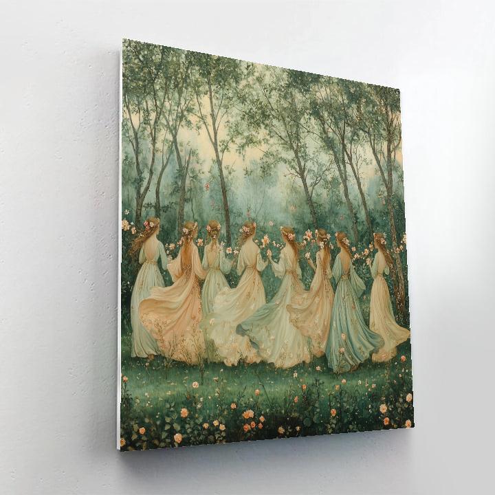 Sandro Botticelli Inspired Mythic Spring Festival Paint by numbers kits