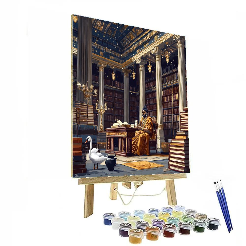 Saffron Archive Hall, Brahma Edition DIY paint by numbers