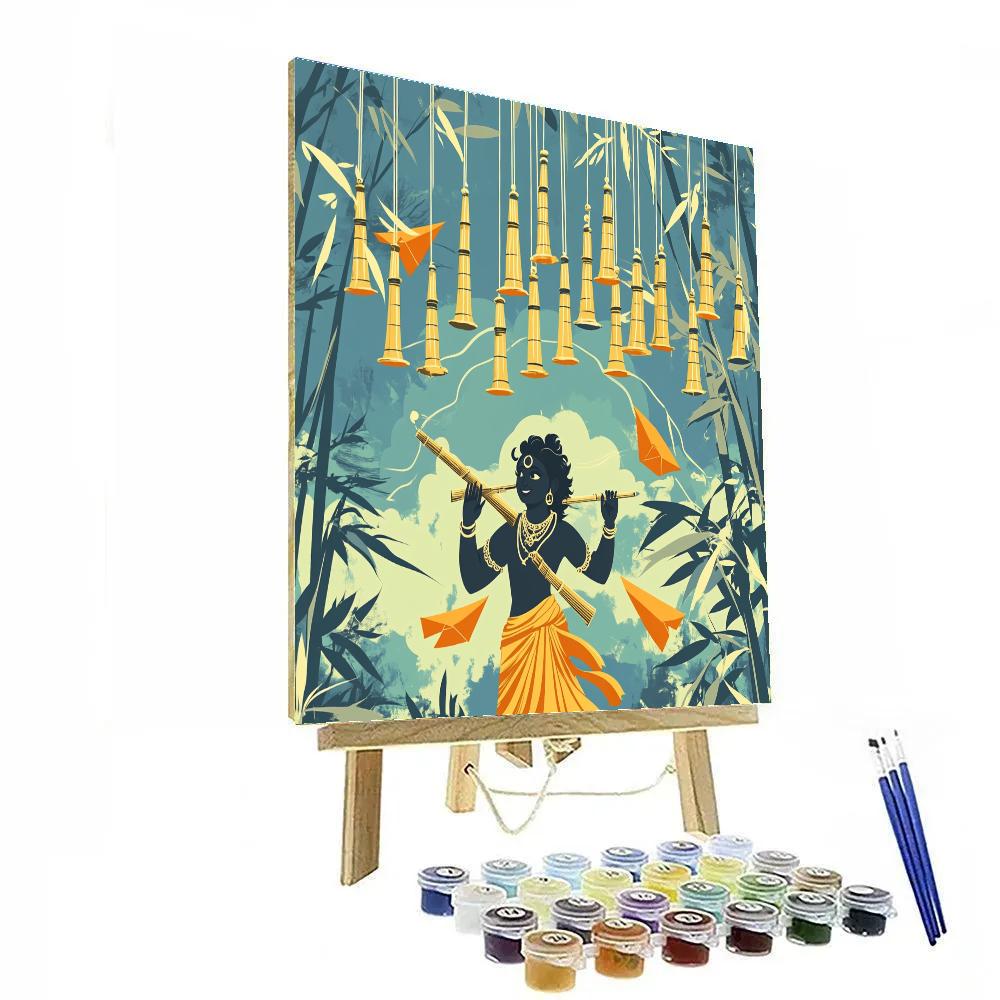 Krishna At The Bamboo Wind Orchestra paint by number