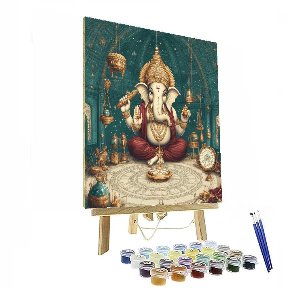 Clockwork Ganesha Observatory Paint by numbers art